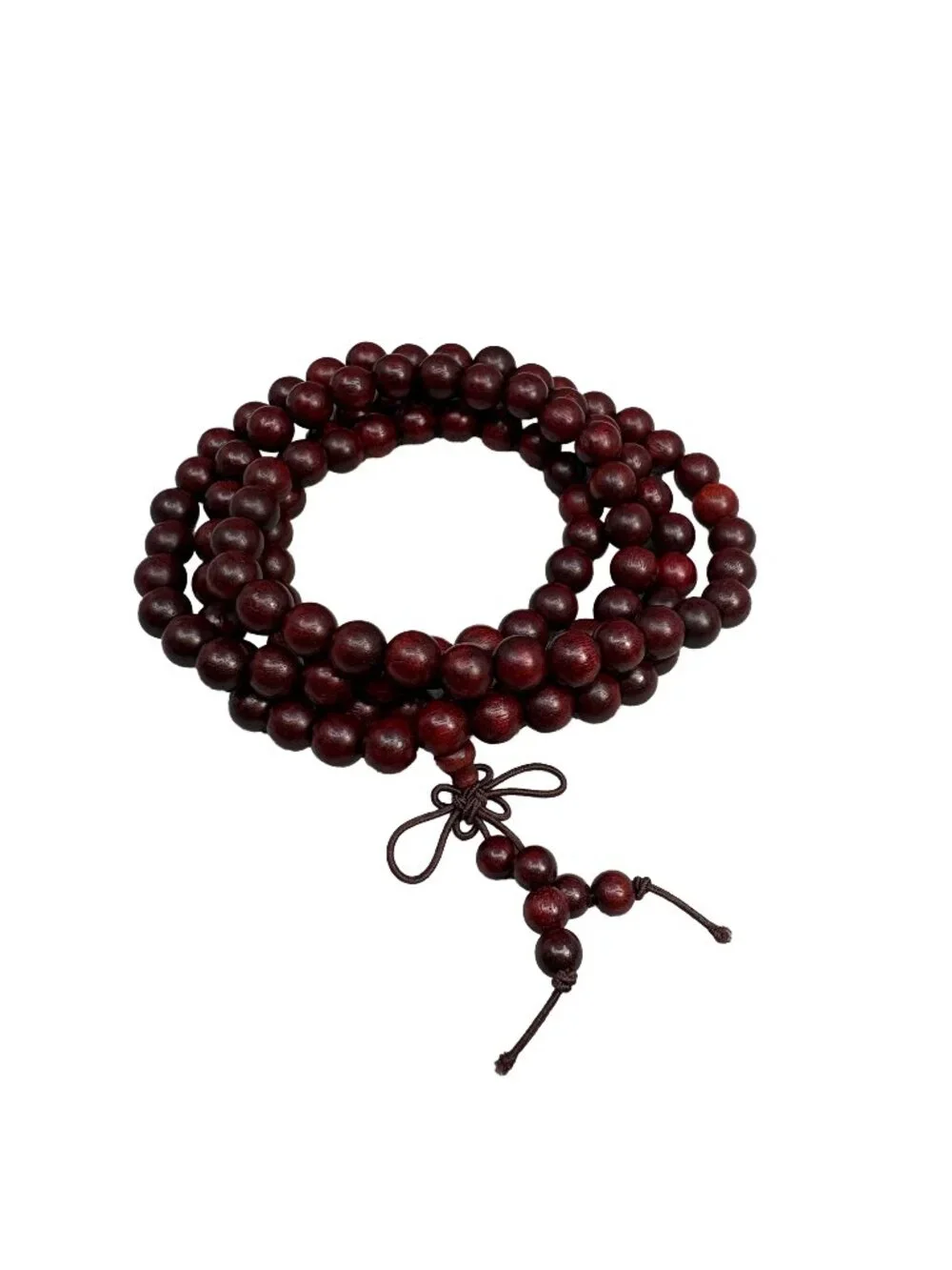 Natural Blood Sandalwood Mala Prayer 108 Beads Necklace/Bracelet 8mm 28.9g